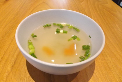 豚肉チャーハンにつくスープ